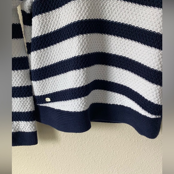 Ralph Lauren Women’s Navy&White Striped VNeck Relaxed LongSleeve Sweater Medium - Picture 7 of 16
